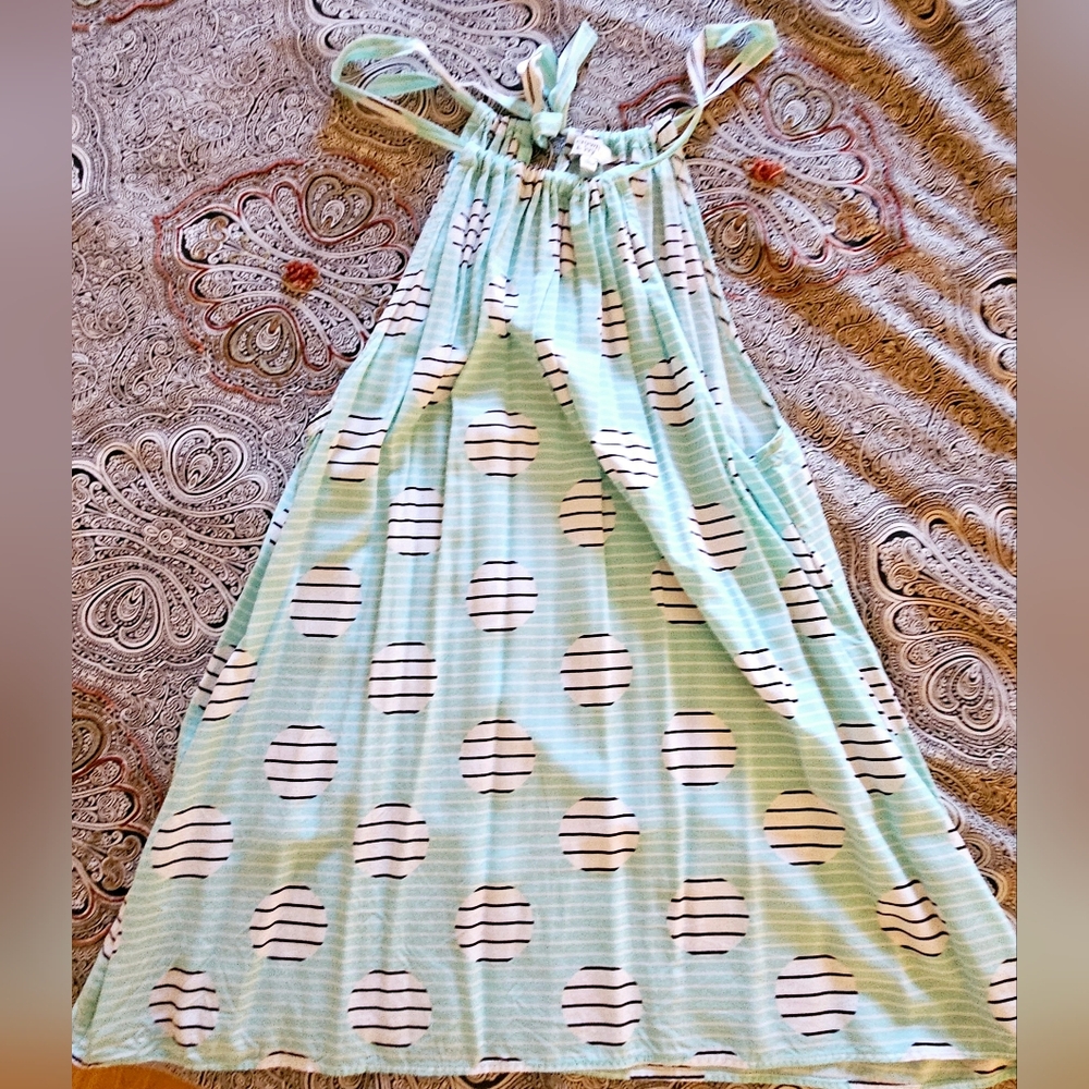 Mint Green Polka Dot Halter Top